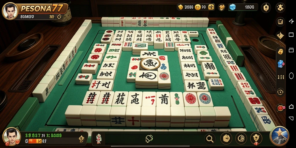 Tampilan gameplay Mahjong PESONA77 yang memukau dan menantang.