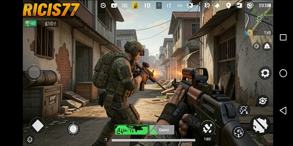 Tampilan gameplay RICIS77 yang mendebarkan dan penuh aksi.