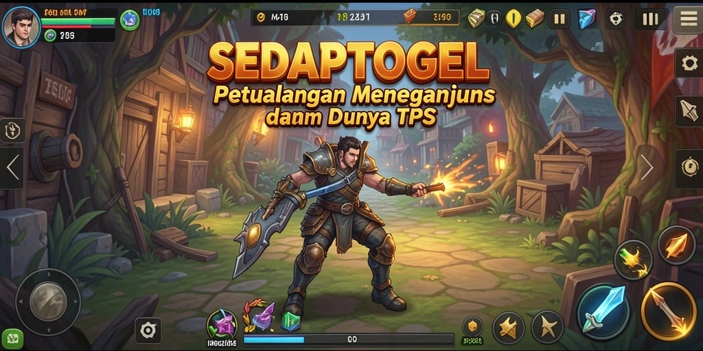 Tampilan gameplay menarik dari SEDAPTOGEL dalam mode TPS.