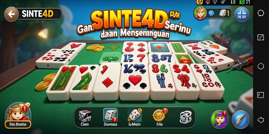 Tampilan gameplay SINTE4D yang menarik dan interaktif.