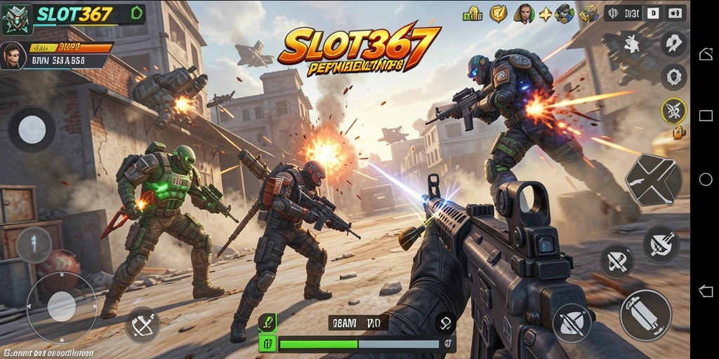 Screenshot gameplay SLOT367 menampilkan aksi pertempuran yang mendebarkan.