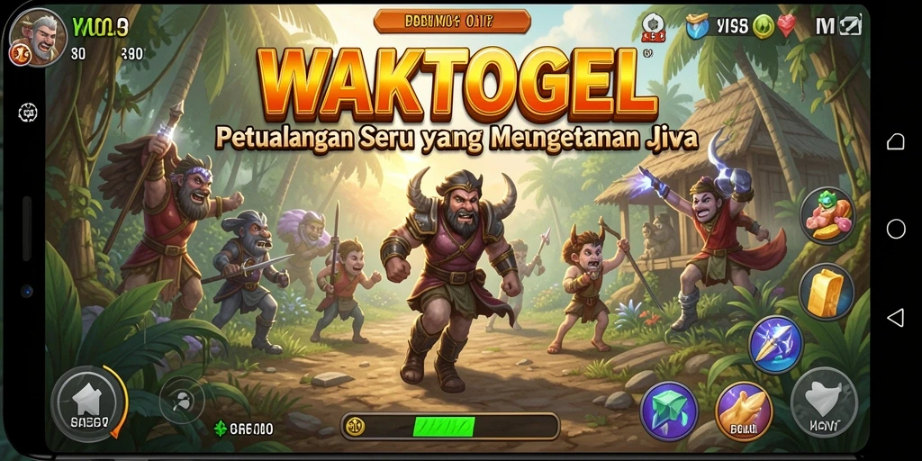Tampilan gameplay seru di dalam WAKTOGEL yang penuh aksi.